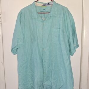 Tommy Bahama Men's Aqua Shirt